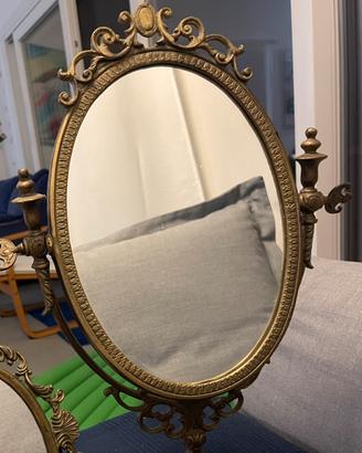 Specchio vintage con inclinazione regolabile
