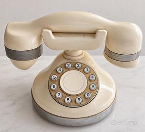 Telefono vintage TELCER SIP anni ’70 –beige/avorio