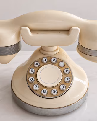 Telefono vintage TELCER SIP anni ’70 –beige/avorio