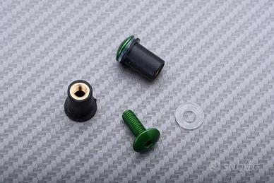 Viti per cupolino in alluminio anodizzato Verde