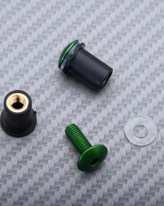Viti per cupolino in alluminio anodizzato Verde