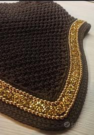 cuffia cavallo con glitter e perle
