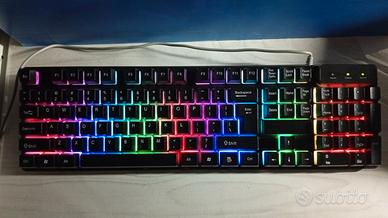 TASTIERA PER PC USB, RETROILLUMINATA LED RGB