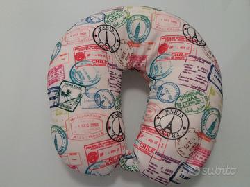 CUSCINO MULTIUSO DA VIAGGIO/SPIAGGIA PER COLLO