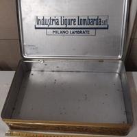 VECCHIA SCATOLA DI LATTA PUBBLICITARIA ANNI 50