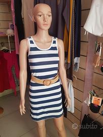 Vestitino donna Tg M stile marinara estate 2025