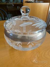 Vaso Biscottiera Terrina Soprammobile Cristallo