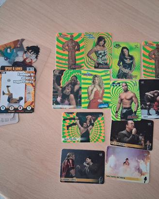 A 1€ WWE figurine carte + Dragon Ball