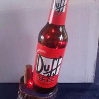 Lampada BIRRA DUFF SIMPSON con LED a Batteria 