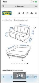 Divano e poltrona letto IKEA