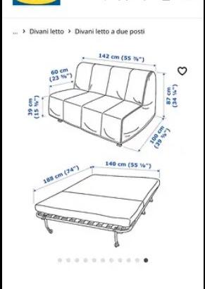 Divano e poltrona letto IKEA