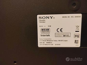 SMART TV SONY BRAVIA 40 POLLICI
