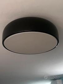 Lampada FLOS Smithfield C plafoniera nera lucida