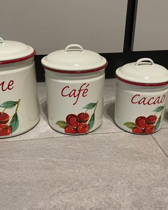 Set 4 barattoli da cucina