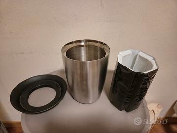 Rinfrescatore Champagne Acciaio VacuVin.