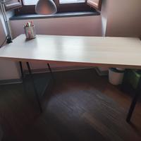 Scrivania 140x60 effetto legno chiaro – st