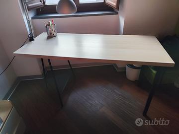 Scrivania 140x60 effetto legno chiaro – st