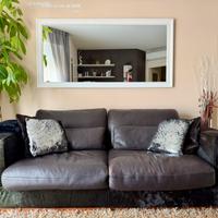 Divano in pura pelle e cavallino