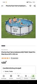 Piscina fuori terra rotonda 457*122cm
