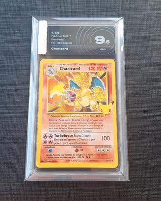 carte pokemon Charizard AiGradining 9.5