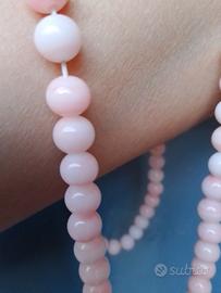 collana al quarzo rosa vintage 