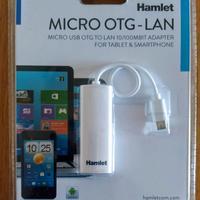 Adattatore Micro Usb OTG a Lan 10/100 RJ45