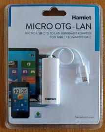 Adattatore Micro Usb OTG a Lan 10/100 RJ45