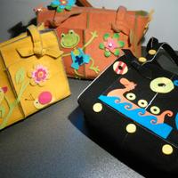 3 Borse a spalla artigianale feltro MADE IN ITALY