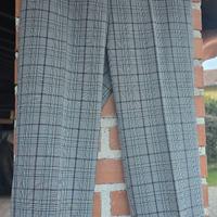 Pantaloni a quadri grigi Superior