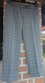 Pantaloni a quadri grigi Superior