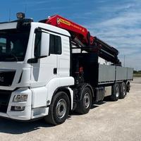 Man TGS 35.420 euro 6 gru + cassone fisso aperto