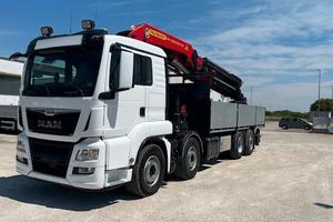 Man TGS 35.420 euro 6 gru + cassone fisso aperto