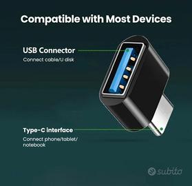 Adattatore OTG di Tipo C con uscita USB 3.0 NUOVO