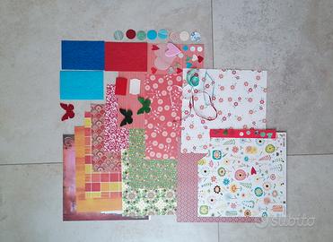 Set cartoncini scrapbooking biglietti inviti