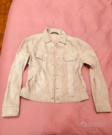 Giubbotto da donna beige Renna 100% pelle tg M