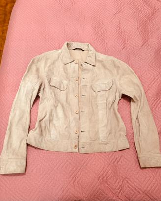 Giubbotto da donna beige Renna 100% pelle tg M