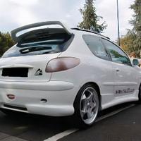 Spoiler/alettone biplano P&A Tuning x peugeot 206