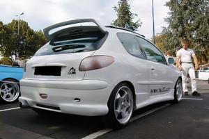 Spoiler/alettone biplano P&A Tuning x peugeot 206
