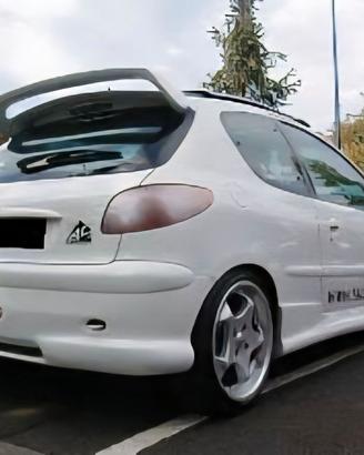 Spoiler/alettone biplano P&A Tuning x peugeot 206