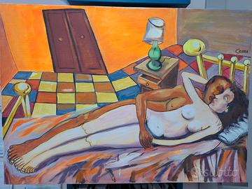 Quadro originale firmato -“Il Bacio” - Cosma Luigi