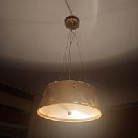 Lampadario foglia oro