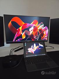 Surface GO 1 + Docking HP G5 + monitor Samsung 27'