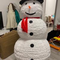 Pupazzo di neve a Led, tessuto pregiato. 180cm