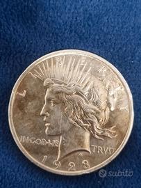 moneta d'argento dollaro della pace argento 