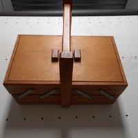Portaoggetti in legno 30x18x13