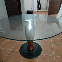 Tavolo in vetro rotondo 