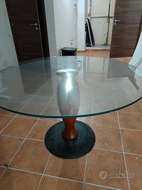 Tavolo in vetro rotondo 