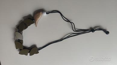 collana in legno e corda