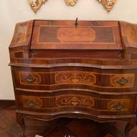 Mobile ingresso cassetti e ribalta specchiera oro