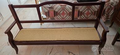 Divano legno arte povera